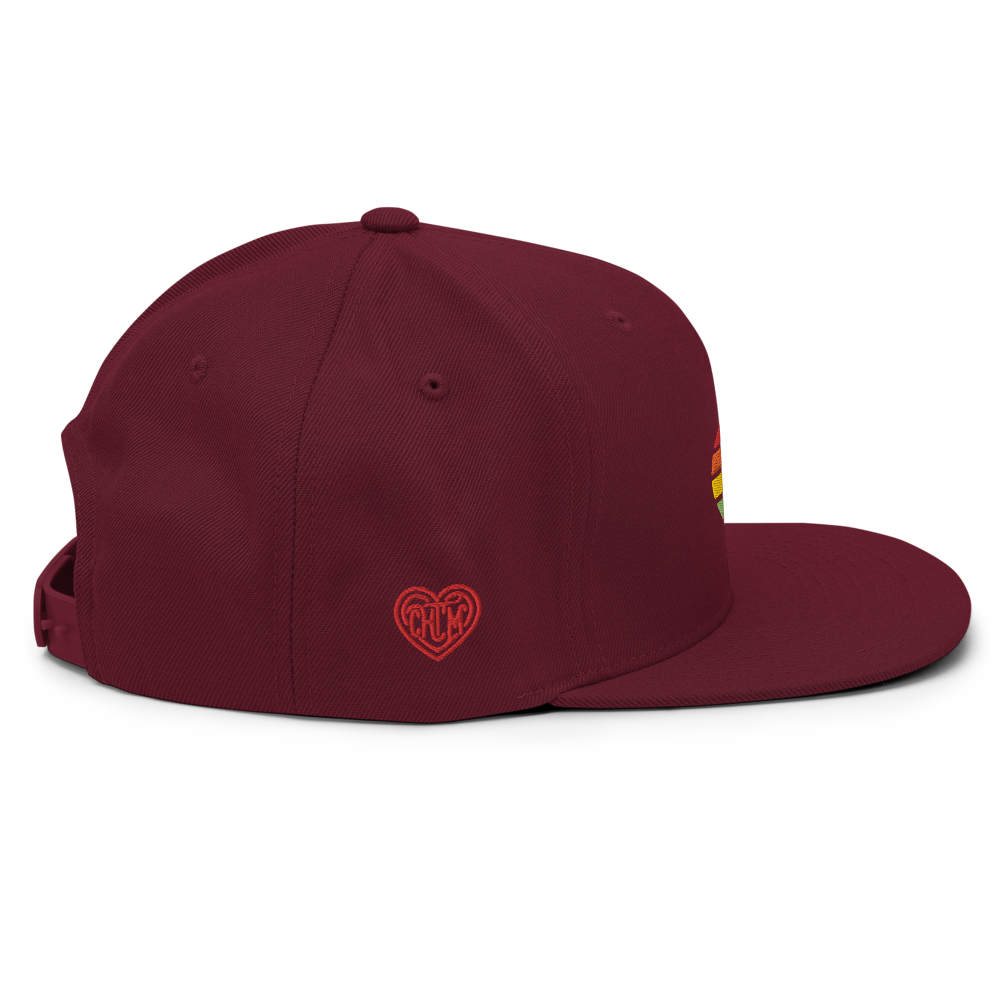 Casquette Snapback - COEUR ARC EN CIEL