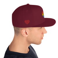 Casquette Snapback - COEUR ARC EN CIEL