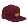 Casquette Snapback - COEUR ARC EN CIEL