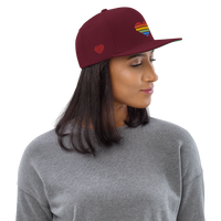 Casquette Snapback - COEUR ARC EN CIEL