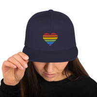 Casquette Snapback - COEUR ARC EN CIEL