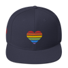 Casquette Snapback - COEUR ARC EN CIEL