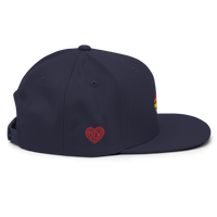 Casquette Snapback - COEUR ARC EN CIEL