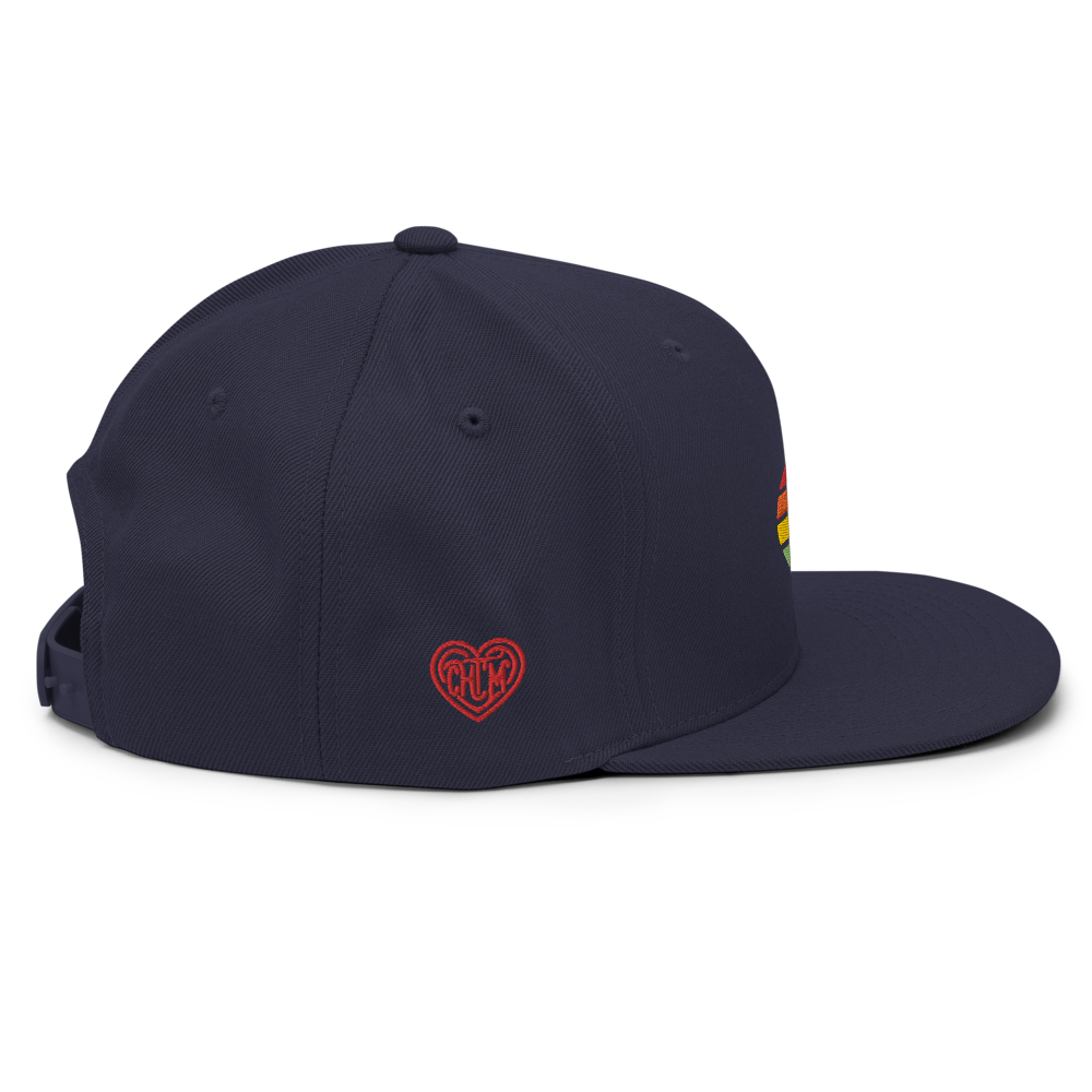 Casquette Snapback - COEUR ARC EN CIEL