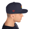 Casquette Snapback - COEUR ARC EN CIEL