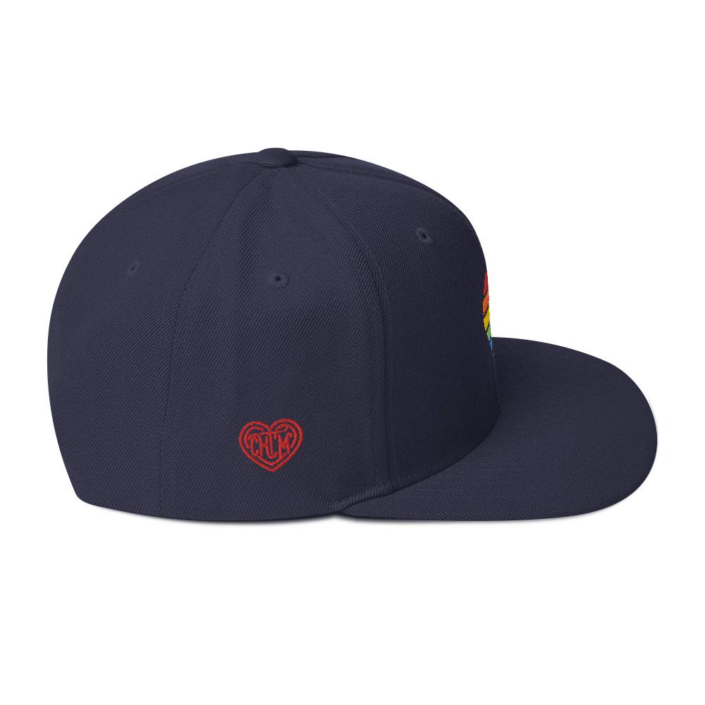 Casquette Snapback - COEUR ARC EN CIEL