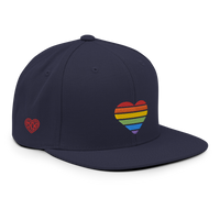 Casquette Snapback - COEUR ARC EN CIEL