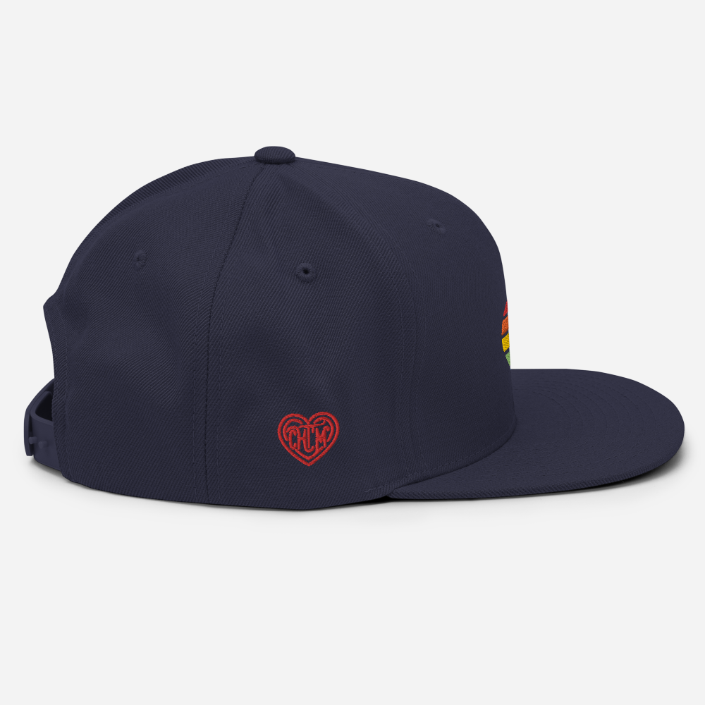 Casquette Snapback - COEUR ARC EN CIEL