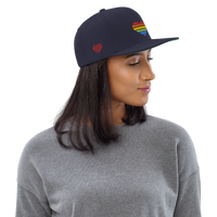 Casquette Snapback - COEUR ARC EN CIEL