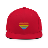 Casquette Snapback - COEUR ARC EN CIEL