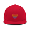 Casquette Snapback - COEUR ARC EN CIEL
