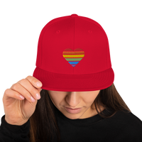 Casquette Snapback - COEUR ARC EN CIEL