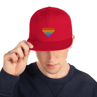 Casquette Snapback - COEUR ARC EN CIEL