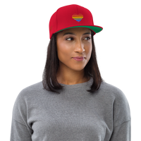 Casquette Snapback - COEUR ARC EN CIEL