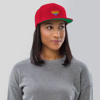 Casquette Snapback - COEUR ARC EN CIEL
