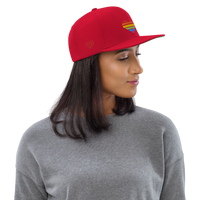 Casquette Snapback - COEUR ARC EN CIEL