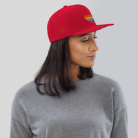 Casquette Snapback - COEUR ARC EN CIEL