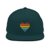 Casquette Snapback - COEUR ARC EN CIEL