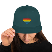 Casquette Snapback - COEUR ARC EN CIEL
