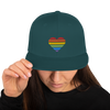 Casquette Snapback - COEUR ARC EN CIEL