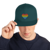 Casquette Snapback - COEUR ARC EN CIEL