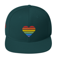 Casquette Snapback - COEUR ARC EN CIEL