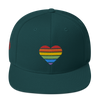 Casquette Snapback - COEUR ARC EN CIEL