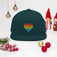 Casquette Snapback - COEUR ARC EN CIEL
