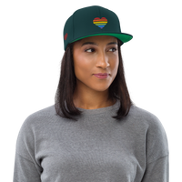Casquette Snapback - COEUR ARC EN CIEL