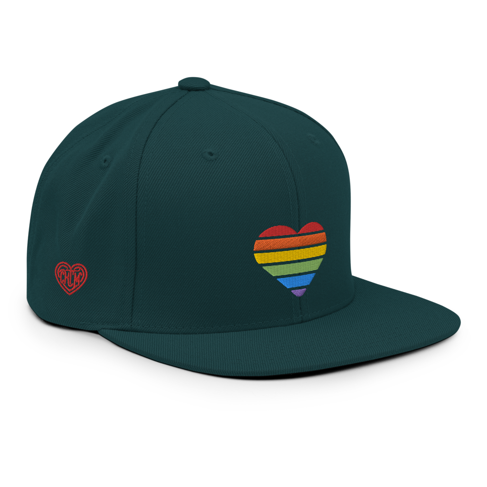 casquette coeur arc en ciel gay et lesbien 