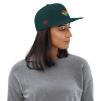 Casquette Snapback - COEUR ARC EN CIEL