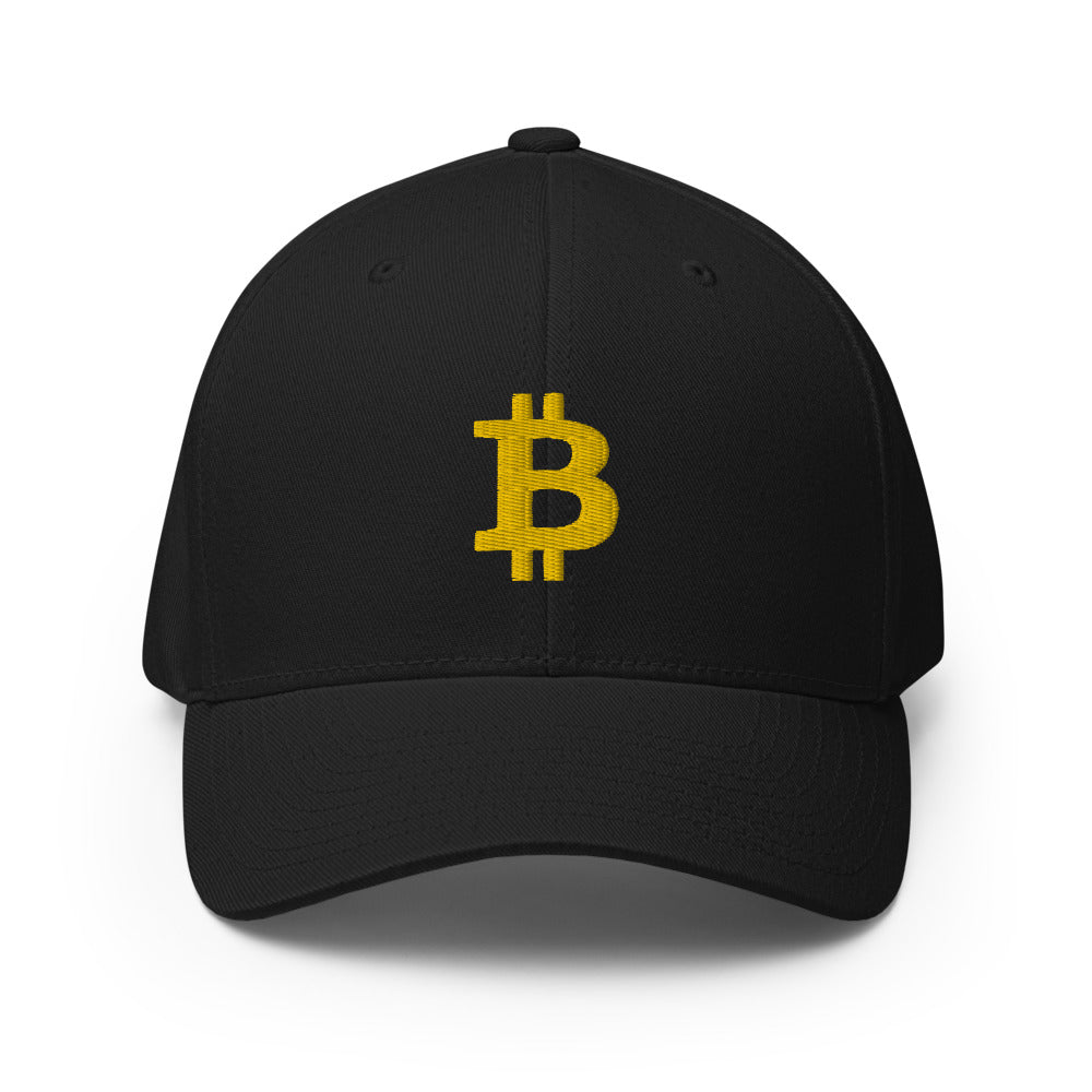 Casquette FLEXFIT brodée - BITCOIN en 3D PUFF -  from chtmboutique by chtmboutique - BITCOIN, CRYPTO, FLEXFIT