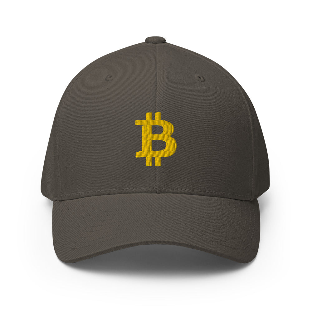 Casquette FLEXFIT brodée - BITCOIN en 3D PUFF -  from chtmboutique by chtmboutique - BITCOIN, CRYPTO, FLEXFIT