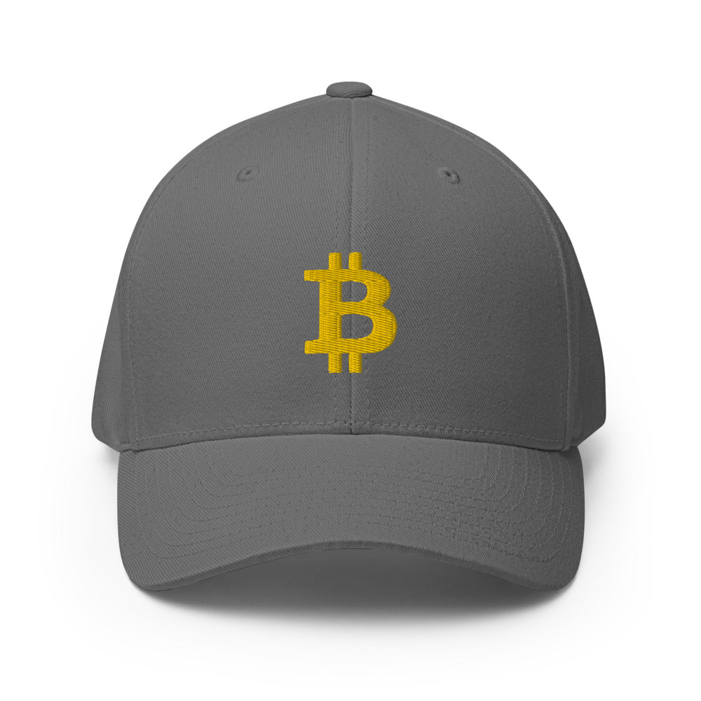 Casquette FLEXFIT brodée - BITCOIN en 3D PUFF -  from chtmboutique by chtmboutique - BITCOIN, CRYPTO, FLEXFIT