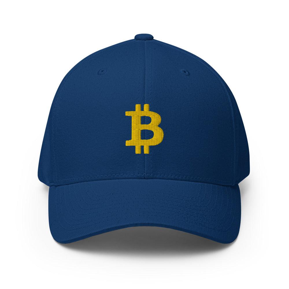 Casquette FLEXFIT brodée - BITCOIN en 3D PUFF -  from chtmboutique by chtmboutique - BITCOIN, CRYPTO, FLEXFIT