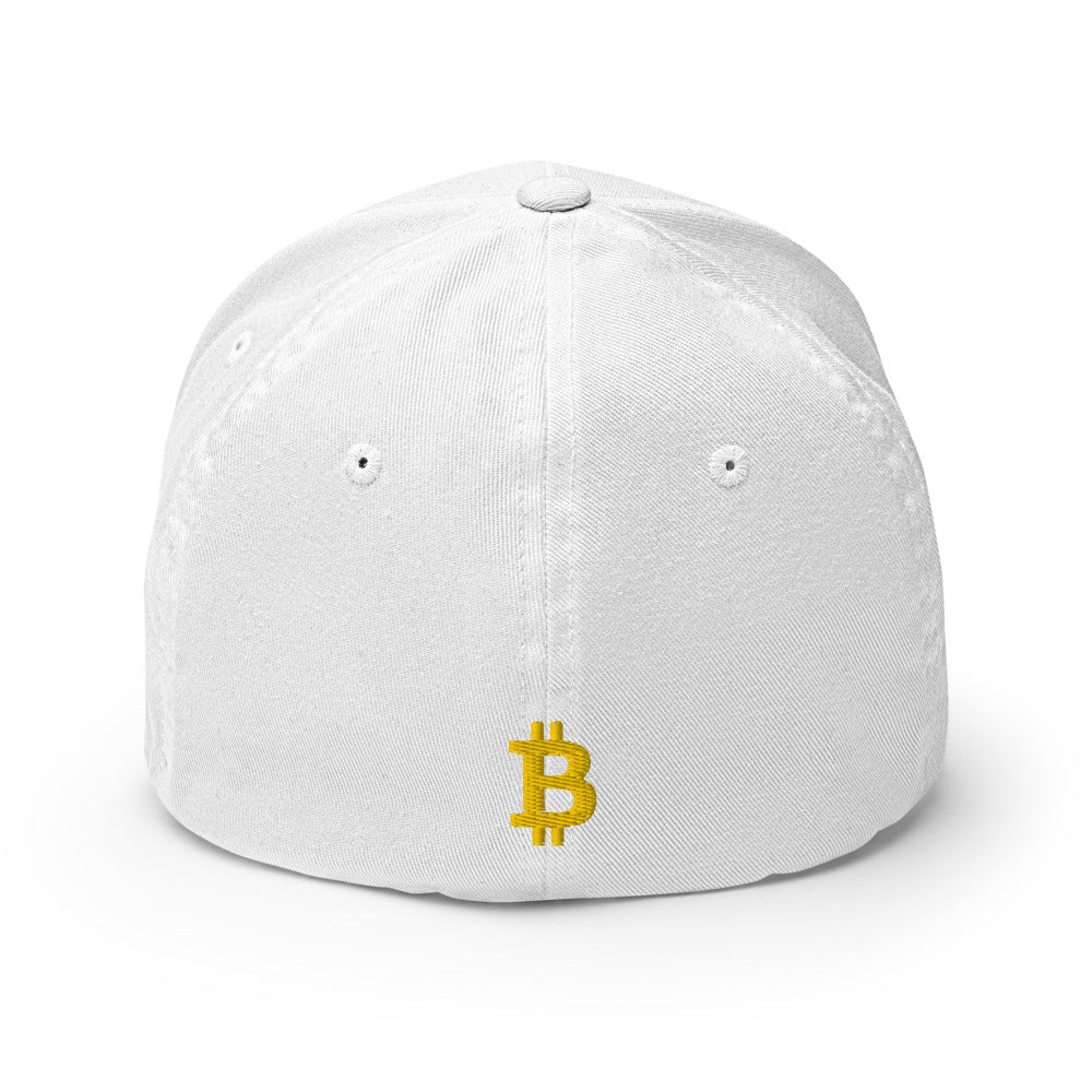 Casquette FLEXFIT brodée - BITCOIN en 3D PUFF -  from chtmboutique by chtmboutique - BITCOIN, CRYPTO, FLEXFIT