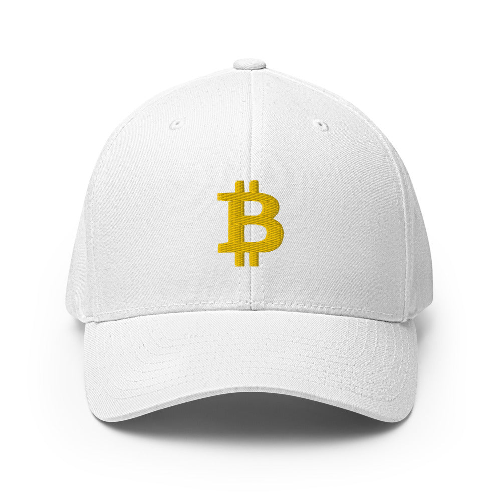 Casquette FLEXFIT brodée - BITCOIN en 3D PUFF -  from chtmboutique by chtmboutique - BITCOIN, CRYPTO, FLEXFIT