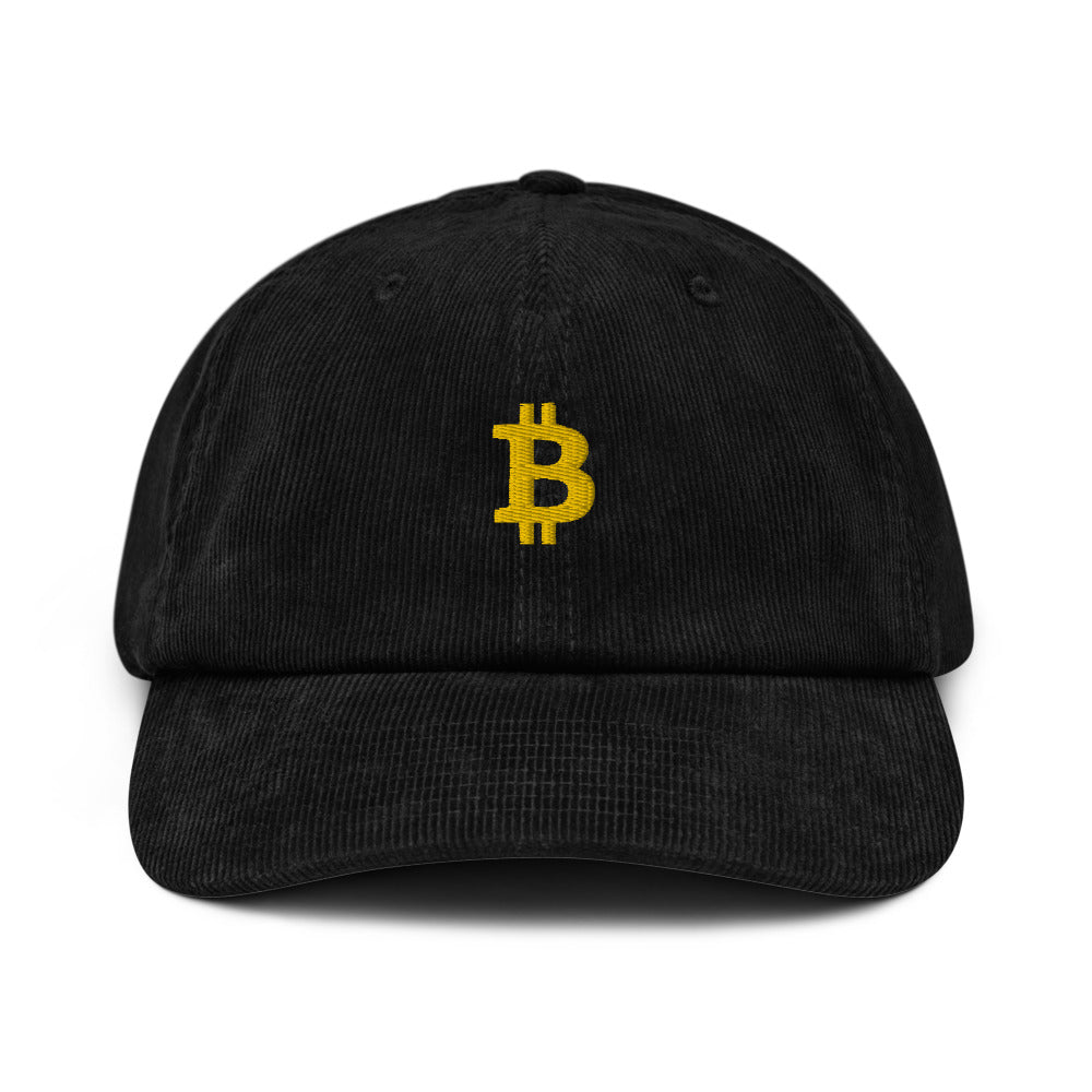 Casquette en velours côtelé brodée - BITCOIN -  from chtmboutique by chtmboutique - BITCOIN, CRYPTO