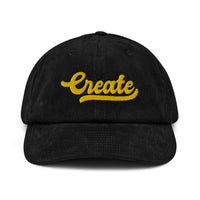 Casquette en velours côtelé - CREATE (3D PUFF)