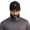 Casquette en velours côtelé brodée - BITCOIN