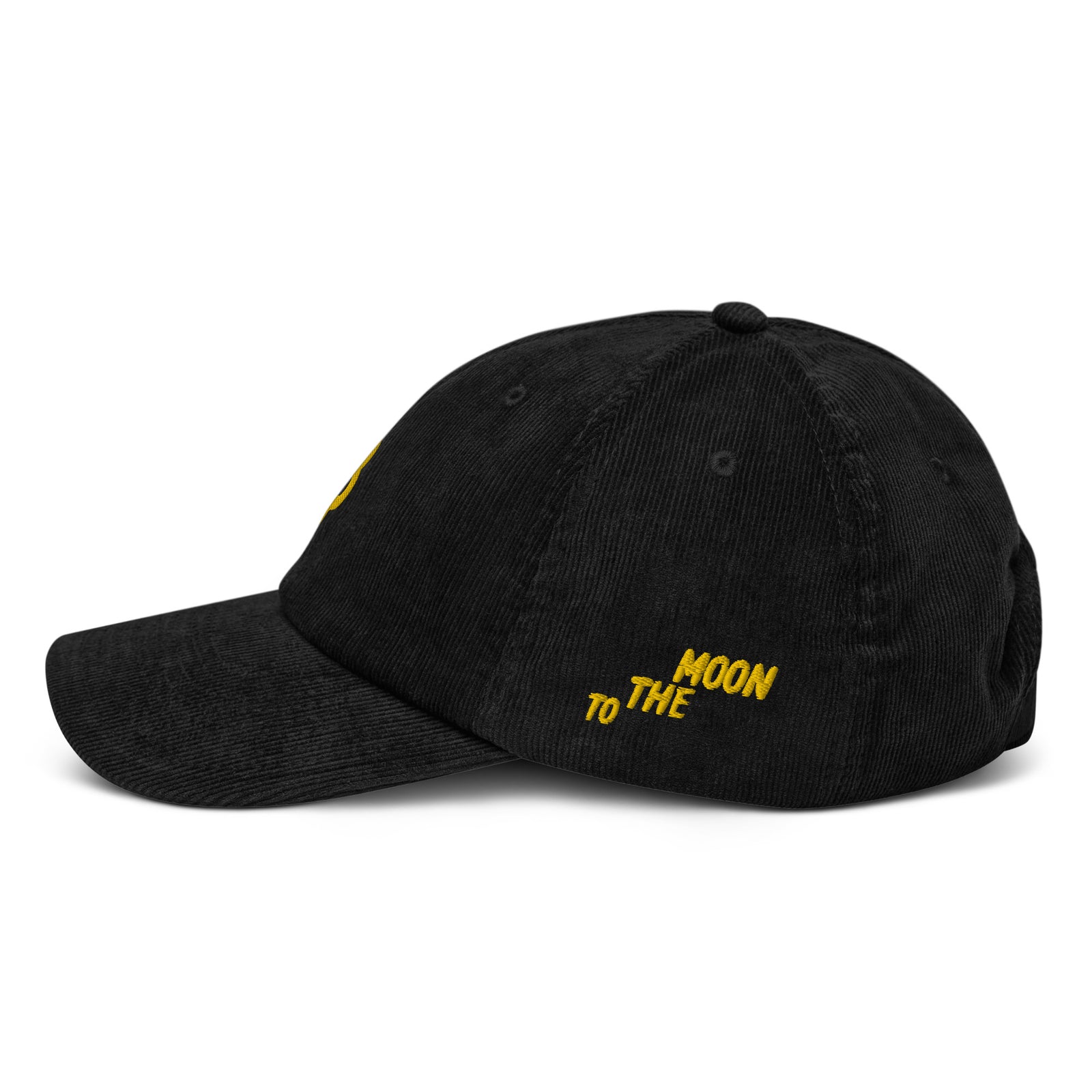 Casquette Crypto Velours Brodée « Bitcoin » – Logo Doré