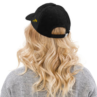 Casquette Crypto Velours Brodée « Bitcoin » – Logo Doré