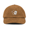 Casquette en velours côtelé - Jeu de cartes