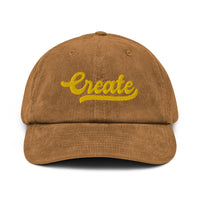 Casquette en velours côtelé - CREATE (3D PUFF)