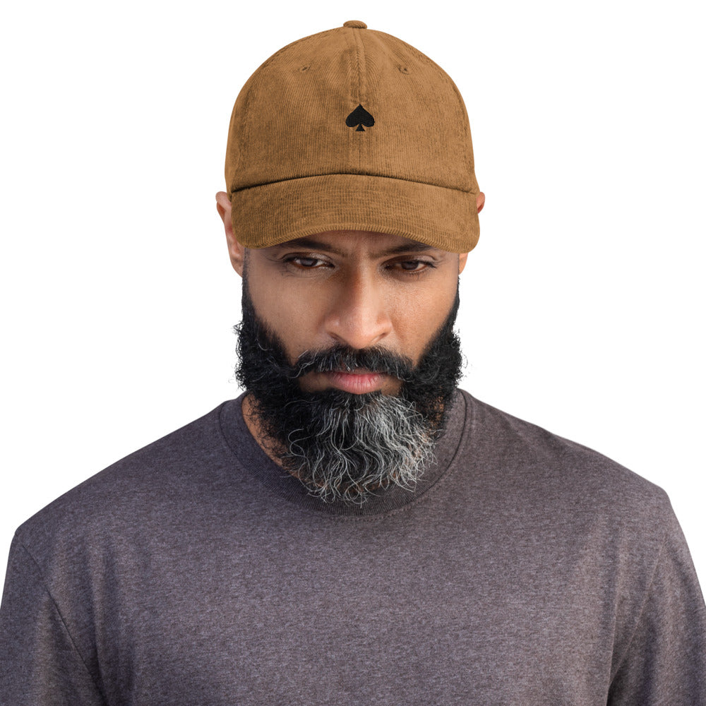 Casquette en velours côtelé - "AS DE PIC"