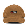 Casquette en velours côtelé - REC