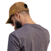 Casquette Crypto Velours Brodée « Bitcoin » – Logo Doré
