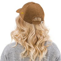 Casquette Crypto Velours Brodée « Bitcoin » – Logo Doré