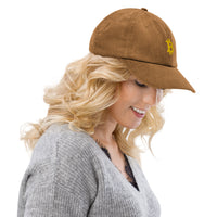 Casquette Crypto Velours Brodée « Bitcoin » – Logo Doré