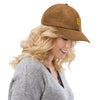 Casquette en velours côtelé brodée - BITCOIN